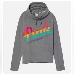 GUC - PINK by Victoria’s Secret Cowl Neck Sweatshirt - Medium